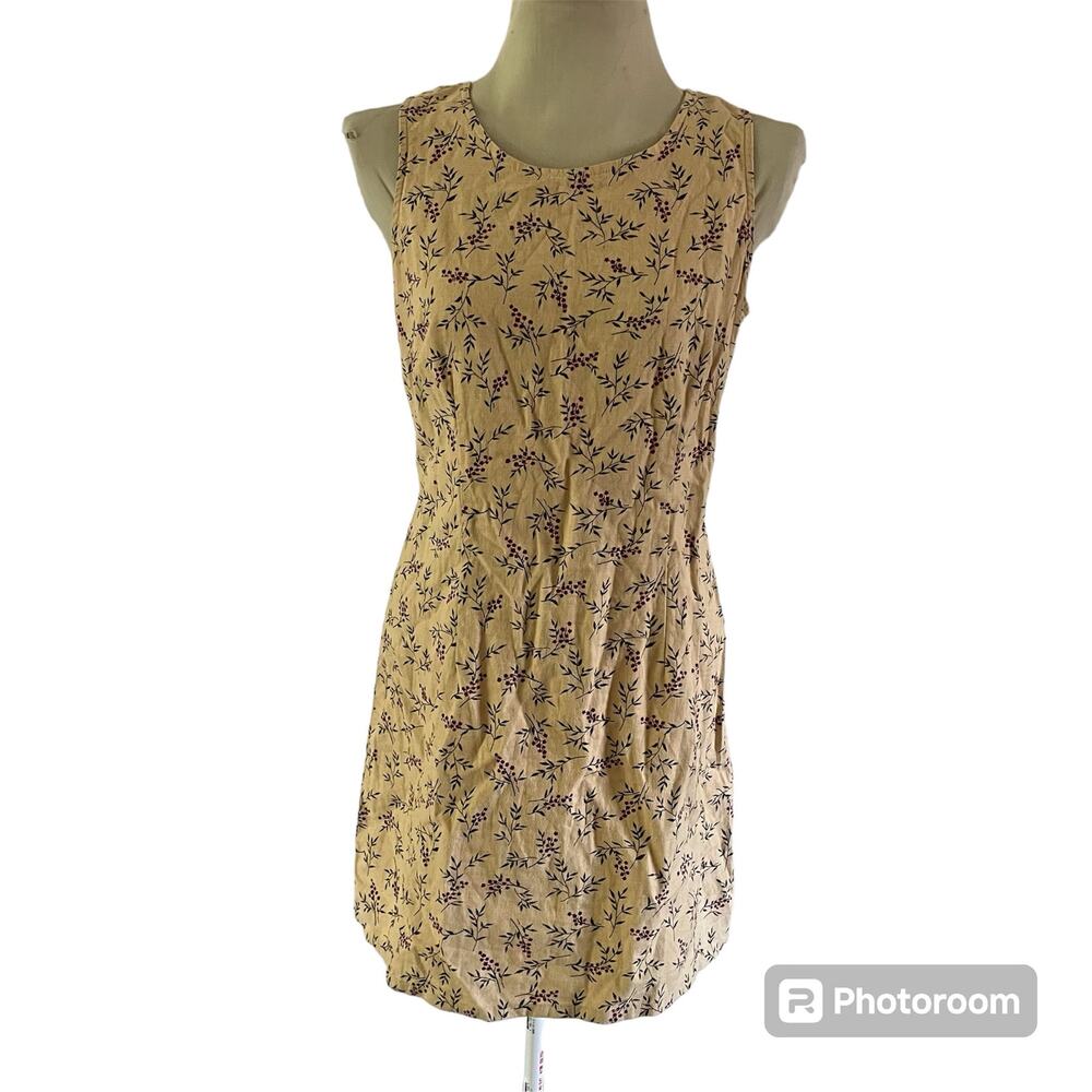 Vtg Y2K 2000s Ditsy Floral Dress Wmns 12 Cottagecore Indie Granny 90s Picnic